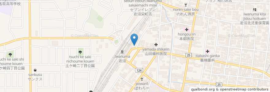 Mapa de ubicacion de ストロベリーコーンズ en 日本, 宮城県, 岩沼市.
