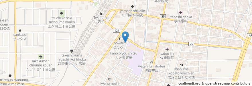 Mapa de ubicacion de 吉田や食堂 en Japan, Präfektur Miyagi, 岩沼市.