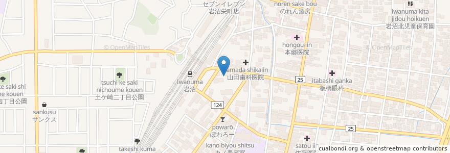 Mapa de ubicacion de クラフトビール×肉バル ビアマルシェ en Japón, Prefectura De Miyagi, 岩沼市.