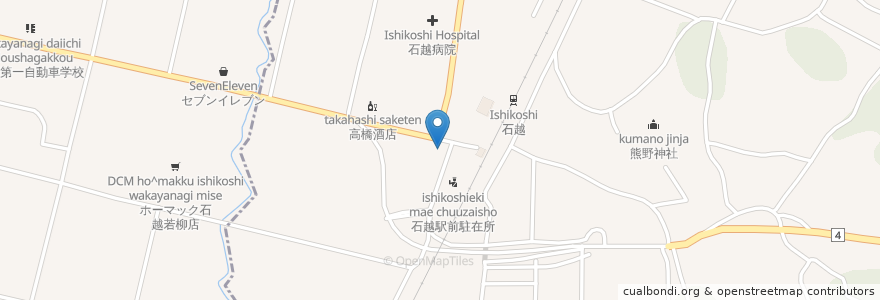 Mapa de ubicacion de 赤城亭食堂 en اليابان, 宮城県.