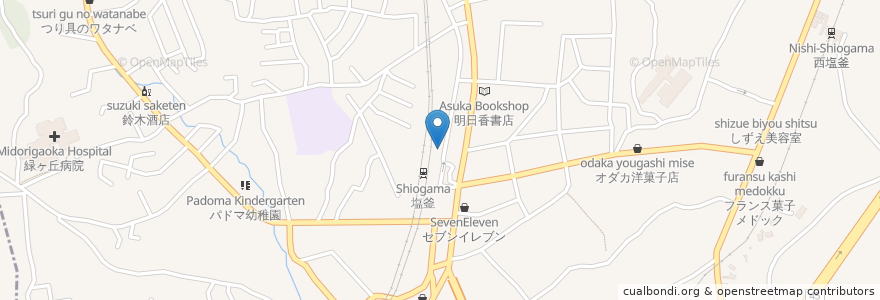 Mapa de ubicacion de 立呑処うらと宿 en 日本, 宮城県, 多賀城市, 塩竈市.