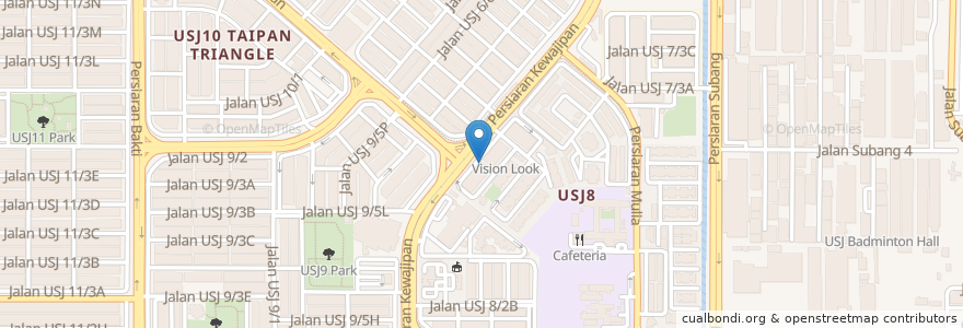 Mapa de ubicacion de NMK Mini Mart en Malaysia, Selangor, Subang Jaya City Council.