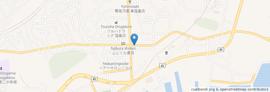 Mapa de ubicacion de 居酒屋 とりとん en Япония, Мияги, 塩竈市.