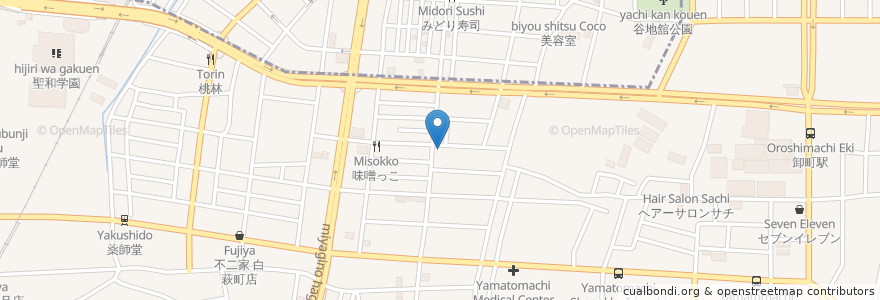 Mapa de ubicacion de すし海道(テイクアウト・宅配) en Japan, Miyagi Prefecture, Sendai, Wakabayashi Ward.