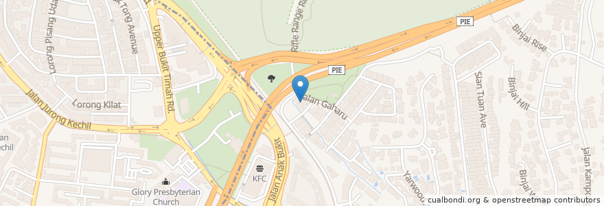 Mapa de ubicacion de Spize @ Rifle Range Road en 新加坡, 西北区.