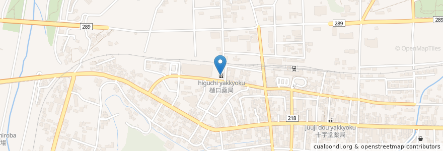 Mapa de ubicacion de 樋口薬局 en Japan, Präfektur Fukushima, 南会津郡, 南会津町.