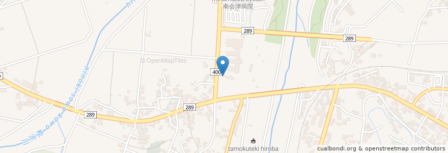 Mapa de ubicacion de ファーマシーダイマル en 日本, 福島県, 南会津郡, 南会津町.