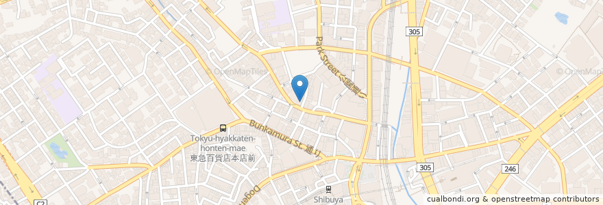 Mapa de ubicacion de Ichiran Ramen 24 hrs en Japão, Tóquio, 渋谷区.