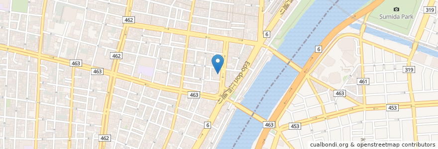 Mapa de ubicacion de namiki yabusoba en Japan, Tokyo, Taito.