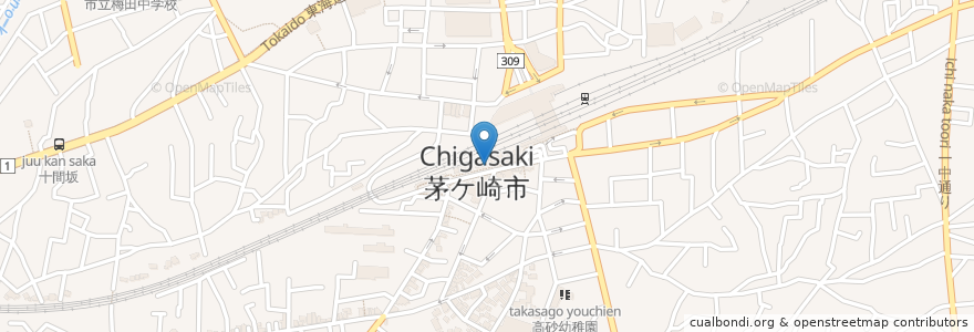 Mapa de ubicacion de WARAC en 日本, 神奈川縣, 茅ヶ崎市.