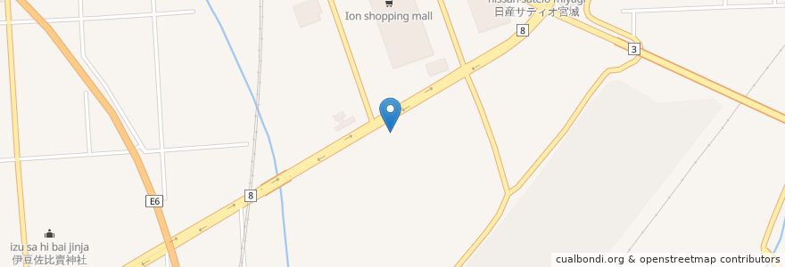 Mapa de ubicacion de 宮田利府クリニック en 日本, 宫城县, 宮城郡, 利府町.