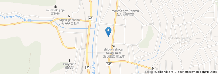 Mapa de ubicacion de 小野寺医院 en Japan, Miyagi Prefecture, Miyagi County, Matsushima.