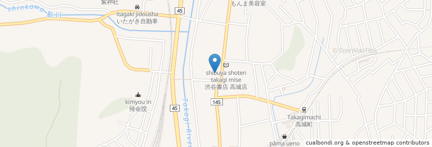 Mapa de ubicacion de 品川薬局 en ژاپن, 宮城県, 宮城郡, 松島町.