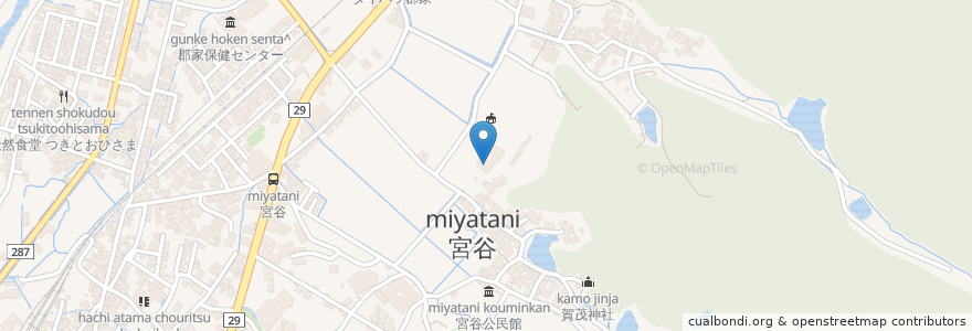 Mapa de ubicacion de 八頭町中央公民館 en Japan, Präfektur Tottori, 八頭郡, 八頭町.