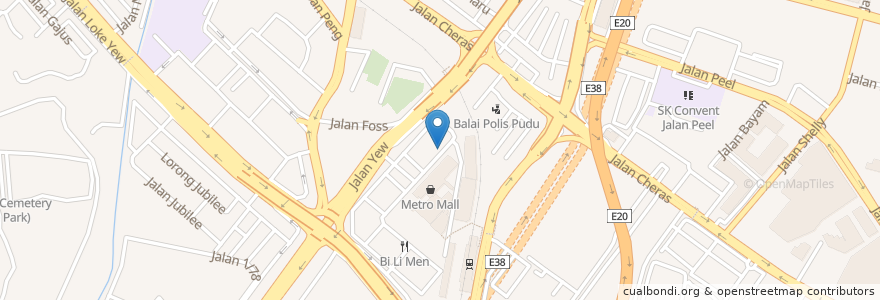 Mapa de ubicacion de The Bad Boss Cafe en Malaysia, Selangor, Kuala Lumpur.