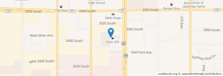 Mapa de ubicacion de Sil Lum Kung Fu Kwoon en 美利坚合众国/美利堅合眾國, 犹他州 / 猶他州, Salt Lake County, South Salt Lake.