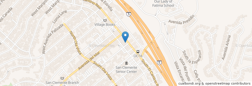 Mapa de ubicacion de Jimmy John's en Verenigde Staten, Californië, Orange County, San Clemente.
