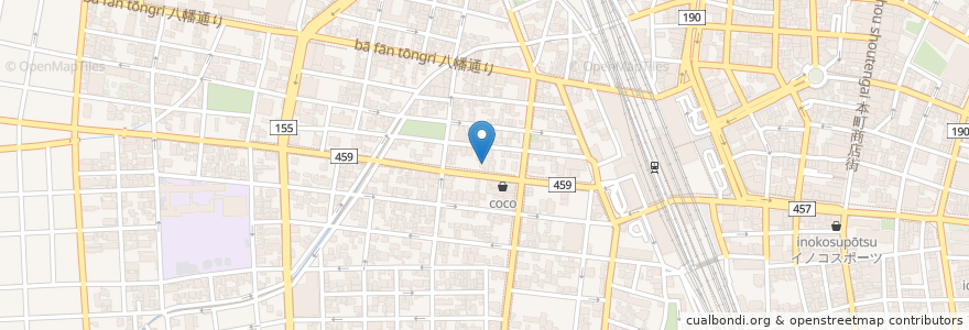 Mapa de ubicacion de 本田耳鼻咽喉科 en Japan, 愛知県, 一宮市.