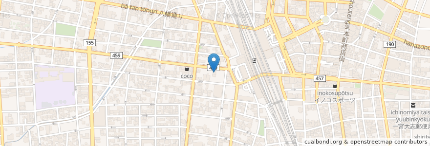 Mapa de ubicacion de Dahlia en 일본, 아이치현, 一宮市.