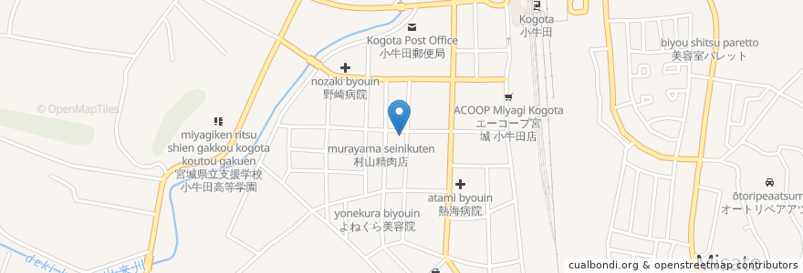 Mapa de ubicacion de 美代乃屋寿司 en 日本, 宮城県, 遠田郡, 美里町.