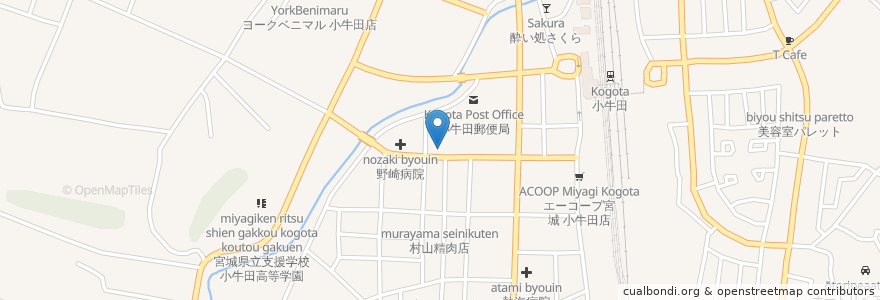 Mapa de ubicacion de パブ&スナック 銀座 en Japón, Prefectura De Miyagi, 遠田郡, 美里町.