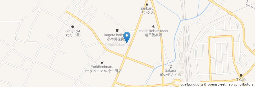 Mapa de ubicacion de エネオス en Japão, 宮城県, 遠田郡, 美里町.