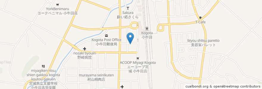 Mapa de ubicacion de 木村歯科 en ژاپن, 宮城県, 遠田郡, 美里町.