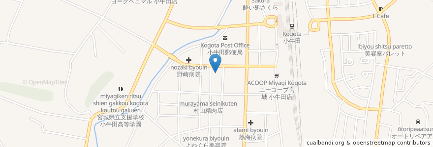 Mapa de ubicacion de スナック ノンノン en 日本, 宮城県, 遠田郡, 美里町.