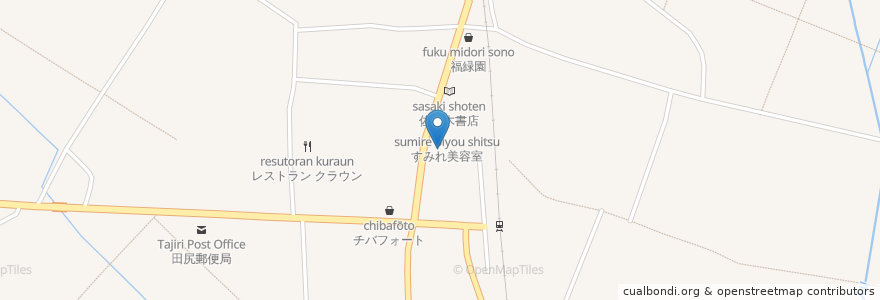 Mapa de ubicacion de タジリ薬局 en اليابان, 宮城県, 大崎市.
