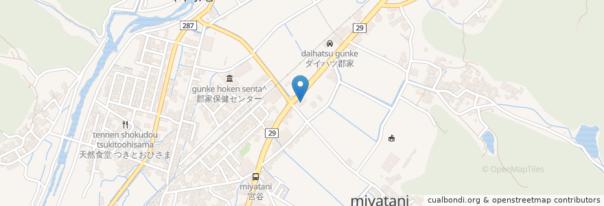 Mapa de ubicacion de にしむら薬局 en Japan, 鳥取県, 八頭郡, 八頭町.