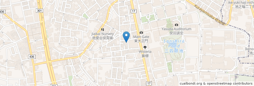 Mapa de ubicacion de タイムズカーシェア en Jepun, 東京都, 文京区.