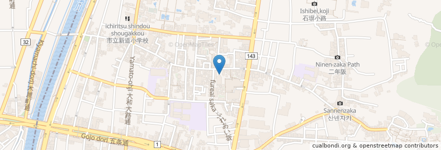 Mapa de ubicacion de 天理教京城大教会 en 日本, 京都府, 京都市, 東山区.