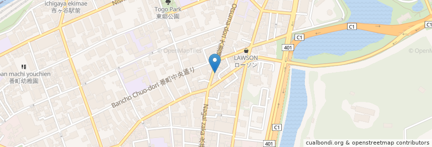 Mapa de ubicacion de JUPITLES COFFEE ROASTERS en Japon, Tokyo, 千代田区.