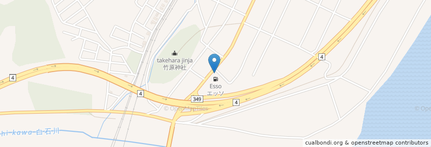 Mapa de ubicacion de 山寿商店 en Japão, 宮城県, 柴田郡, 柴田町.