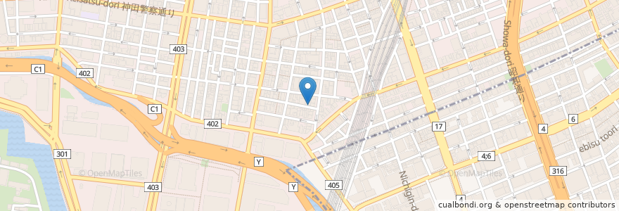 Mapa de ubicacion de アズーロ en Japon, Tokyo, 千代田区.