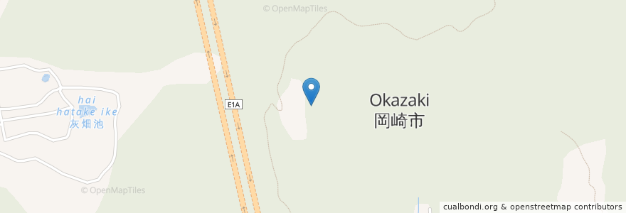 Mapa de ubicacion de 岡崎市 en Japonya, 愛知県, 岡崎市.