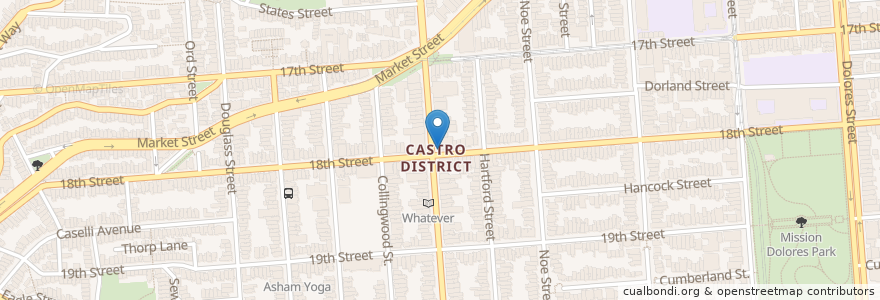 Mapa de ubicacion de Gyro Xpress en アメリカ合衆国, カリフォルニア州, サンフランシスコ, San Francisco.