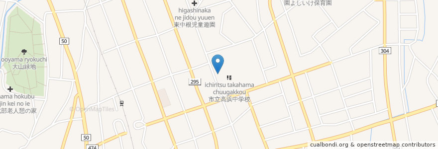 Mapa de ubicacion de 高浜市 en Япония, Айти, 高浜市.