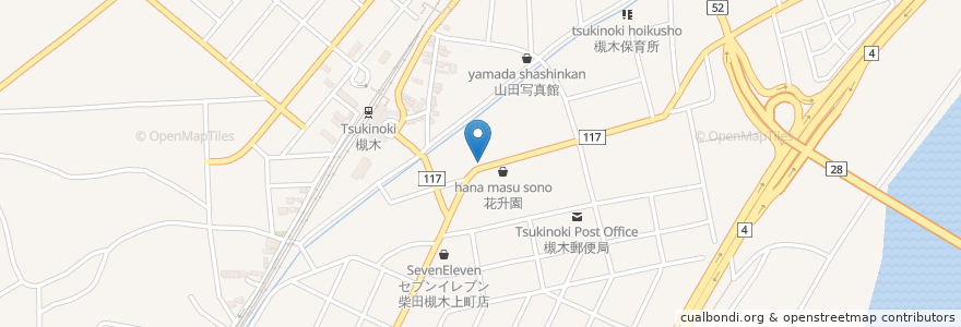 Mapa de ubicacion de 玉渕医院 en Япония, Мияги, 柴田郡, 柴田町.