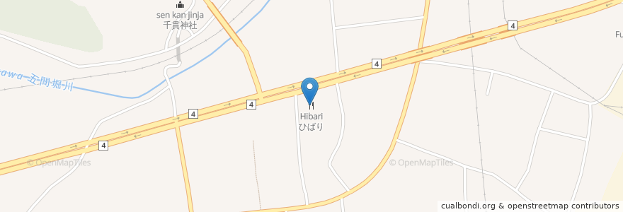 Mapa de ubicacion de Hibari en Japan, Miyagi Prefecture, Iwanuma.