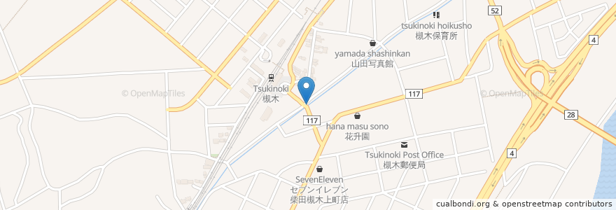 Mapa de ubicacion de 炉ばた焼ぜいご en Giappone, 宮城県, 柴田郡, 柴田町.