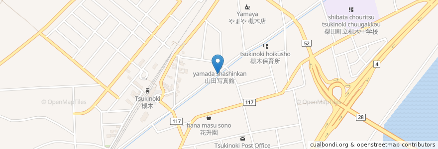 Mapa de ubicacion de 王将鮨 en 日本, 宮城県, 柴田郡, 柴田町.