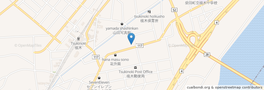 Mapa de ubicacion de エネオス en ژاپن, 宮城県, 柴田郡, 柴田町.