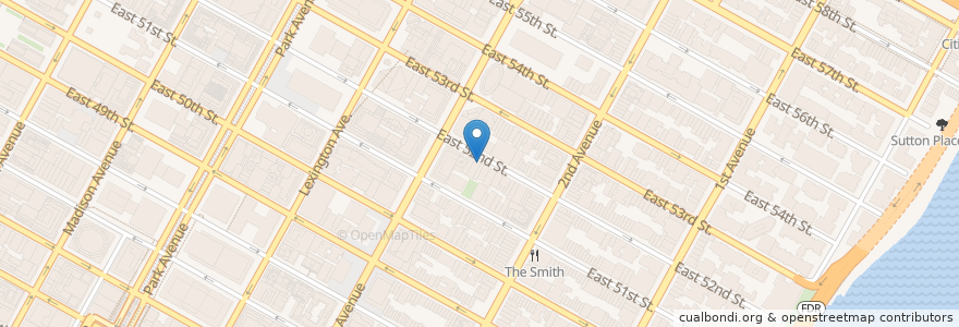 Mapa de ubicacion de Nall's Irish Pub & Restaurant en Estados Unidos De América, Nueva York, Nueva York, New York County, Manhattan, Manhattan Community Board 6.