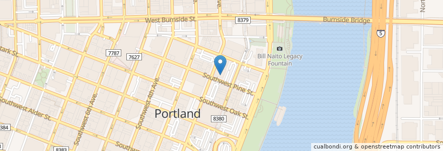 Mapa de ubicacion de Kim Jong en États-Unis D'Amérique, Oregon, Portland, Multnomah County.