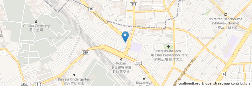 Mapa de ubicacion de Sasa-no-yuki en Japan, Tokyo, Taito.