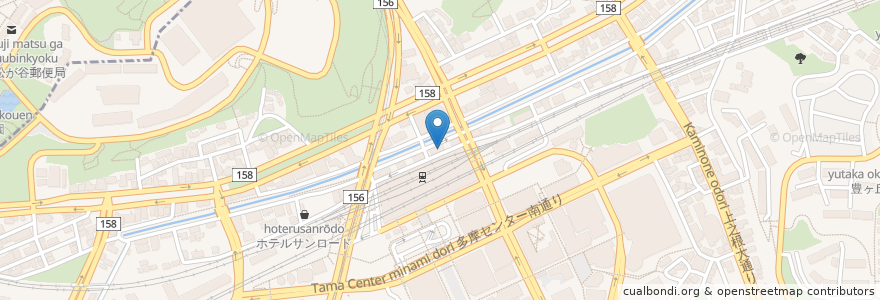 Mapa de ubicacion de 居酒屋かまどか en Japan, Tokio, 多摩市.