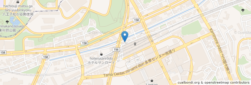 Mapa de ubicacion de パンダ薬局 en Japonya, 東京都, 多摩市.