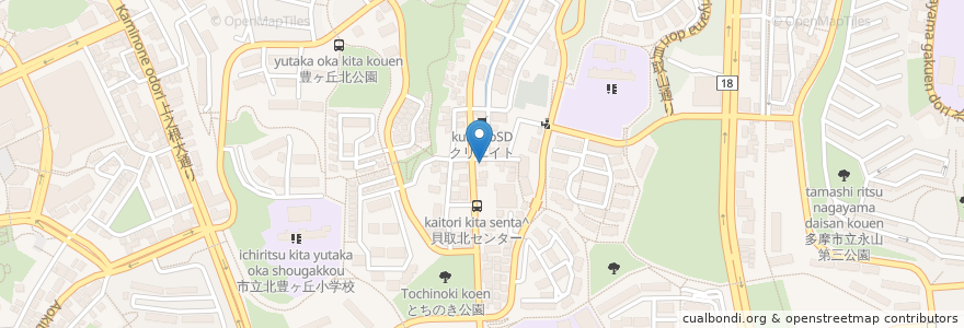 Mapa de ubicacion de 焼き鳥がやがや en Japonya, 東京都, 多摩市.