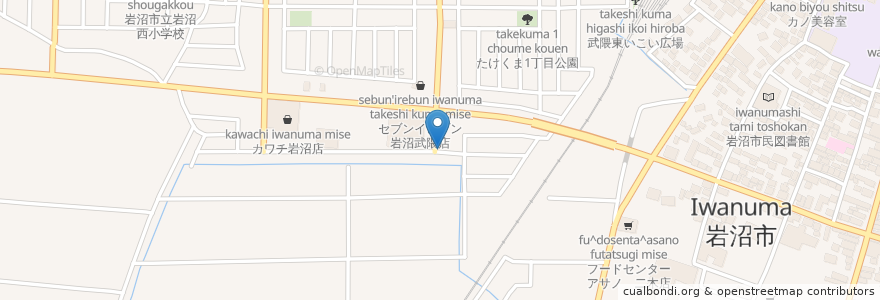 Mapa de ubicacion de Barba. Cafe Dining & Bar en Giappone, 宮城県, 岩沼市.